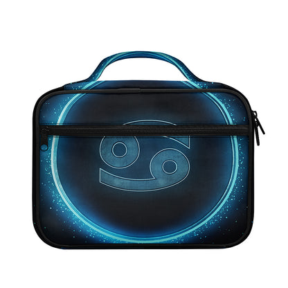Blue Cancer Zodiac Sign Print Briefcase Bible Bag