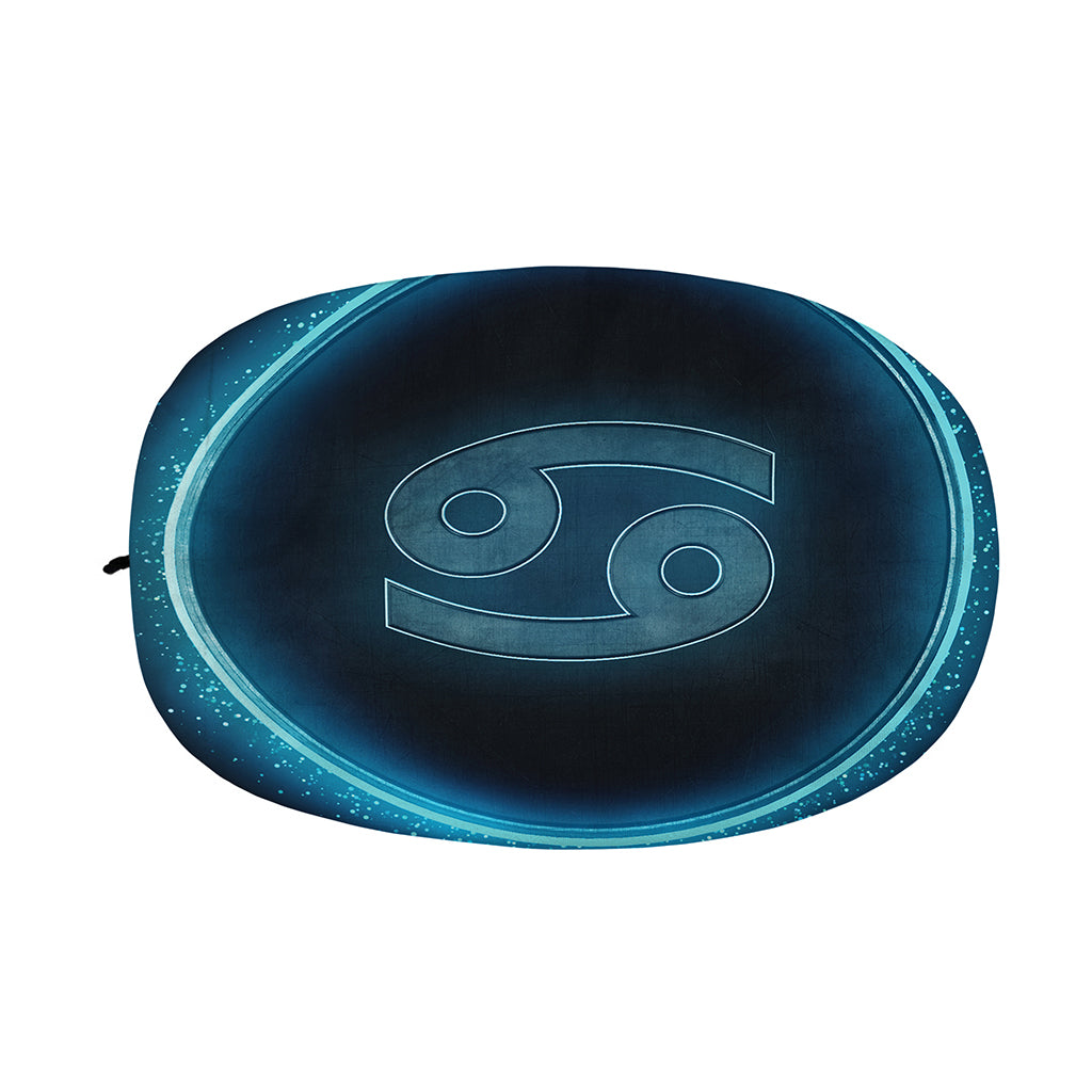 Blue Cancer Zodiac Sign Print Car Side Mirror Covers