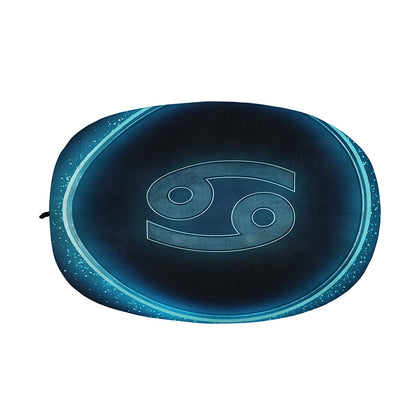 Blue Cancer Zodiac Sign Print Car Side Mirror Covers