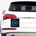Blue Cancer Zodiac Sign Print Car Sticker