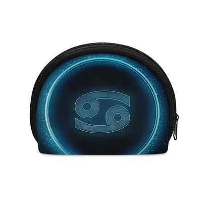 Blue Cancer Zodiac Sign Print Coin Purse