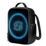 Blue Cancer Zodiac Sign Print Crossbody Lunch Bag