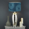 Blue Cancer Zodiac Sign Print Drum Lamp Shade