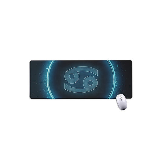 Blue Cancer Zodiac Sign Print Extended Mouse Pad