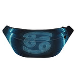 Blue Cancer Zodiac Sign Print Fanny Pack