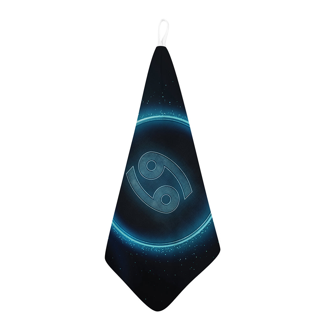 Blue Cancer Zodiac Sign Print Hand Towel