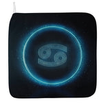 Blue Cancer Zodiac Sign Print Hand Towel