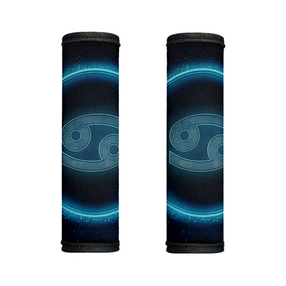Blue Cancer Zodiac Sign Print Handle Covers