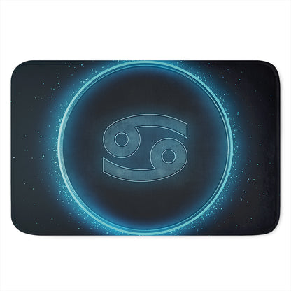 Blue Cancer Zodiac Sign Print Indoor Door Mat