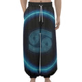 Blue Cancer Zodiac Sign Print Lantern Pants