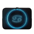 Blue Cancer Zodiac Sign Print Laptop Sleeve