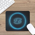 Blue Cancer Zodiac Sign Print Mouse Pad