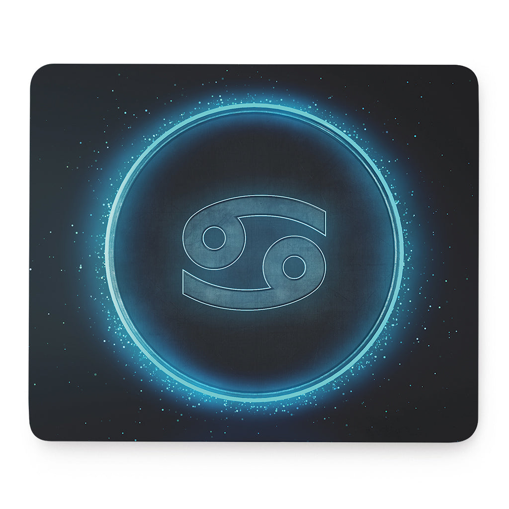 Blue Cancer Zodiac Sign Print Mouse Pad