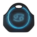 Blue Cancer Zodiac Sign Print Neoprene Lunch Bag