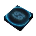Blue Cancer Zodiac Sign Print Outdoor Seat Cushion Cover