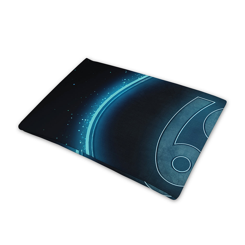 Blue Cancer Zodiac Sign Print Pet Cooling Mat Cover