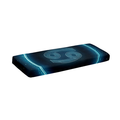 Blue Cancer Zodiac Sign Print Piano Keyboard Cover