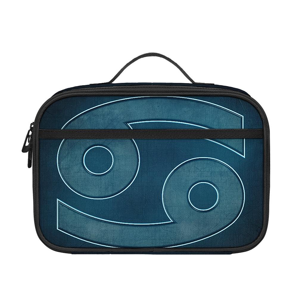 Blue Cancer Zodiac Sign Print Portable Lunch Bag