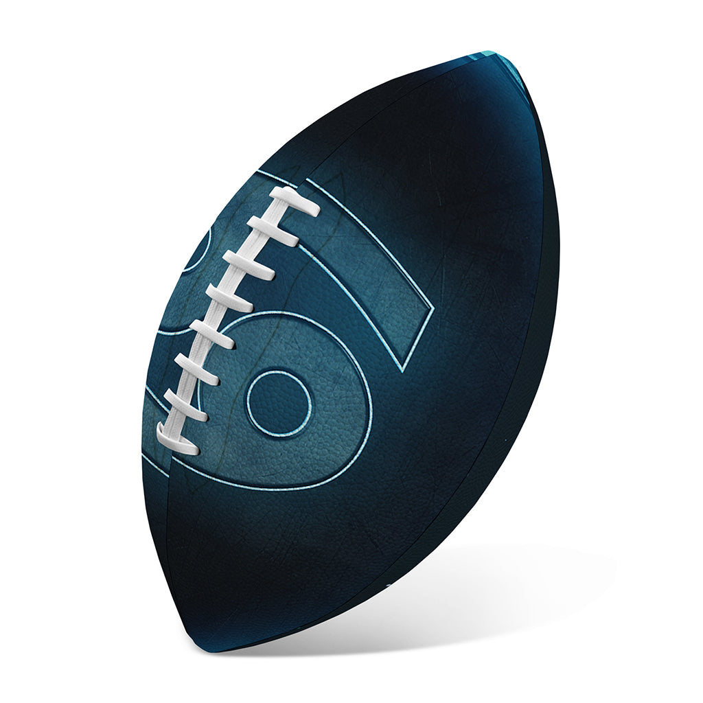 Blue Cancer Zodiac Sign Print Rugby Ball
