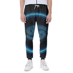 Blue Cancer Zodiac Sign Print Scuba Joggers