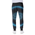 Blue Cancer Zodiac Sign Print Scuba Joggers