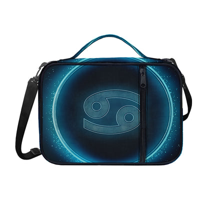 Blue Cancer Zodiac Sign Print Shoulder Strap Bible Bag