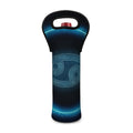 Blue Cancer Zodiac Sign Print Single Neoprene Wine Tote