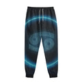Blue Cancer Zodiac Sign Print Sweatpants