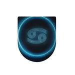 Blue Cancer Zodiac Sign Print Toilet Lid Cover