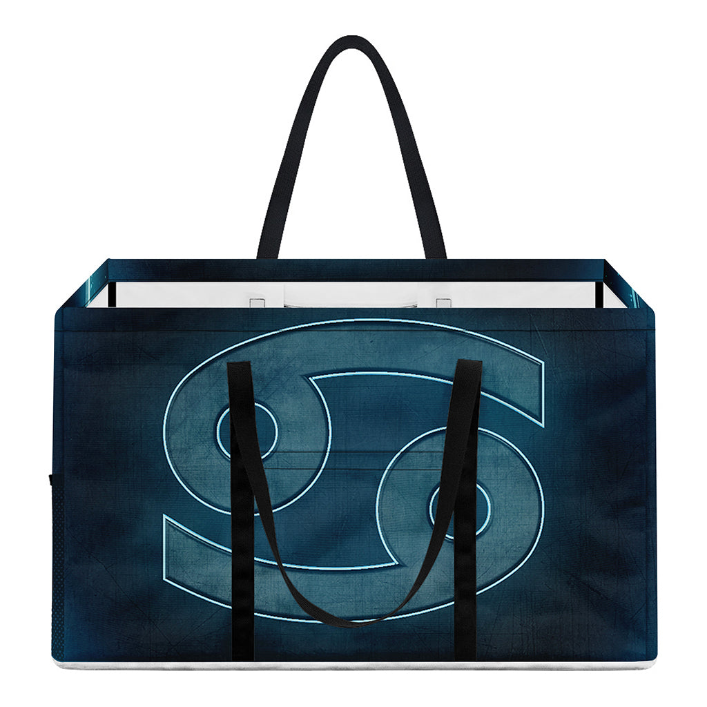 Blue Cancer Zodiac Sign Print Utility Tote Bag