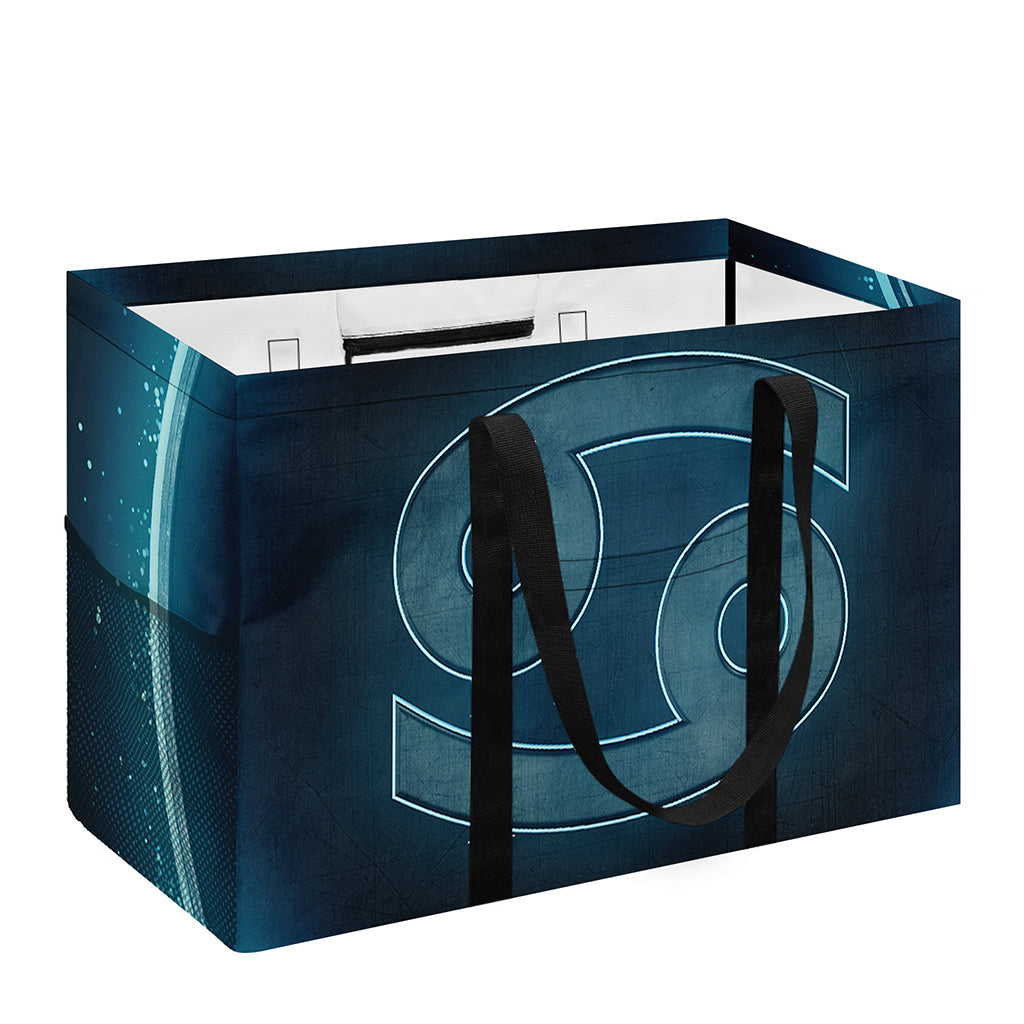Blue Cancer Zodiac Sign Print Utility Tote Bag