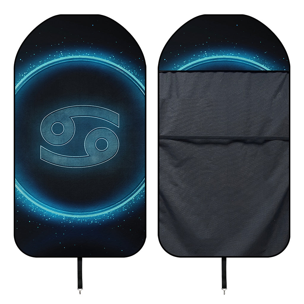 Blue Cancer Zodiac Sign Print Waterproof Car Seat Cover