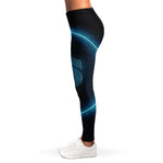 Blue Cancer Zodiac Sign Print Women's Leggings