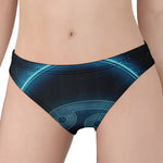 Blue Cancer Zodiac Sign Print Women's Panties