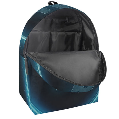 Blue Capricorn Zodiac Sign Print Backpack