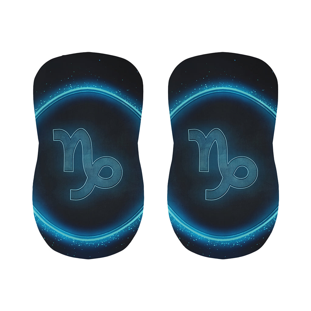 Blue Capricorn Zodiac Sign Print Bar Stool Covers
