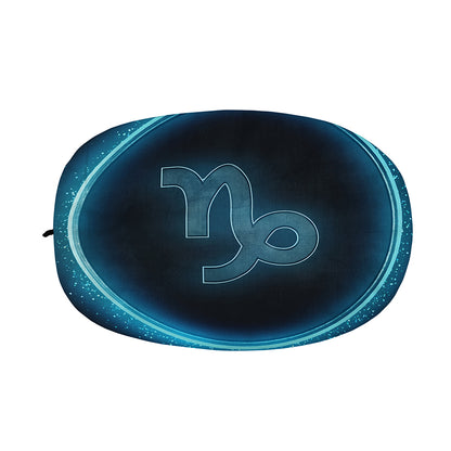 Blue Capricorn Zodiac Sign Print Car Side Mirror Covers