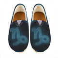 Blue Capricorn Zodiac Sign Print Casual Shoes