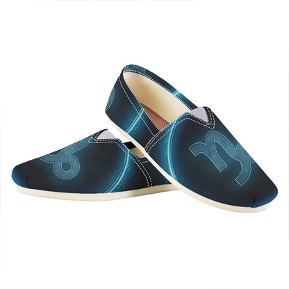 Blue Capricorn Zodiac Sign Print Casual Shoes