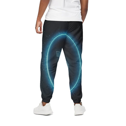 Blue Capricorn Zodiac Sign Print Cotton Pants