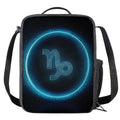 Blue Capricorn Zodiac Sign Print Crossbody Lunch Bag