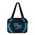 Blue Capricorn Zodiac Sign Print Double Strap Bible Bag