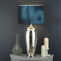 Blue Capricorn Zodiac Sign Print Drum Lamp Shade