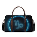 Blue Capricorn Zodiac Sign Print Duffel Bag