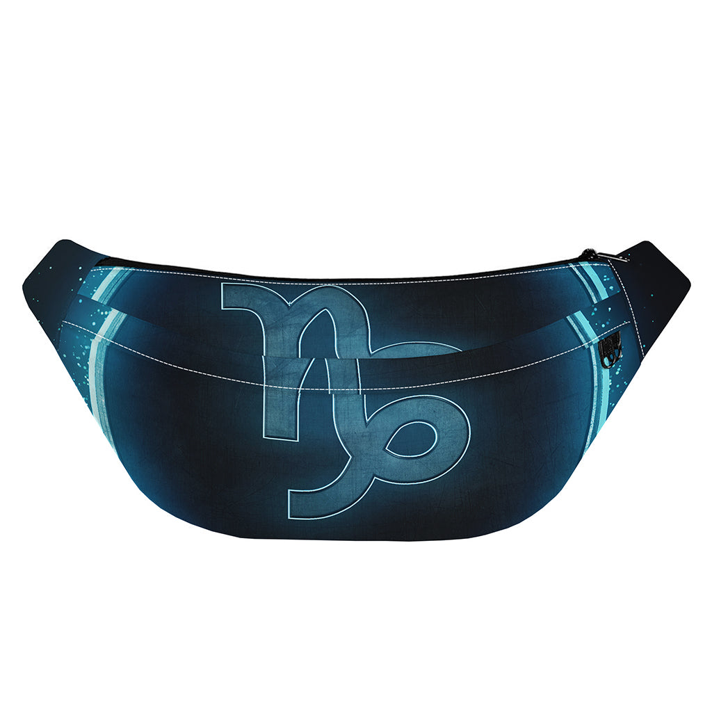 Blue Capricorn Zodiac Sign Print Fanny Pack