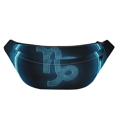 Blue Capricorn Zodiac Sign Print Fanny Pack