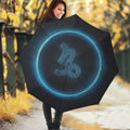 Blue Capricorn Zodiac Sign Print Foldable Umbrella