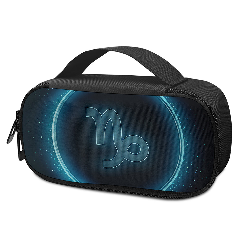 Blue Capricorn Zodiac Sign Print Insulin Cooler Travel Case