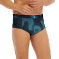 Blue Capricorn Zodiac Sign Print Men's Briefs