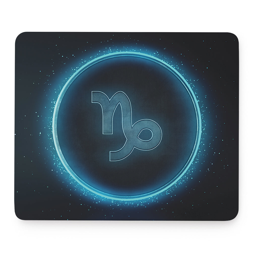 Blue Capricorn Zodiac Sign Print Mouse Pad